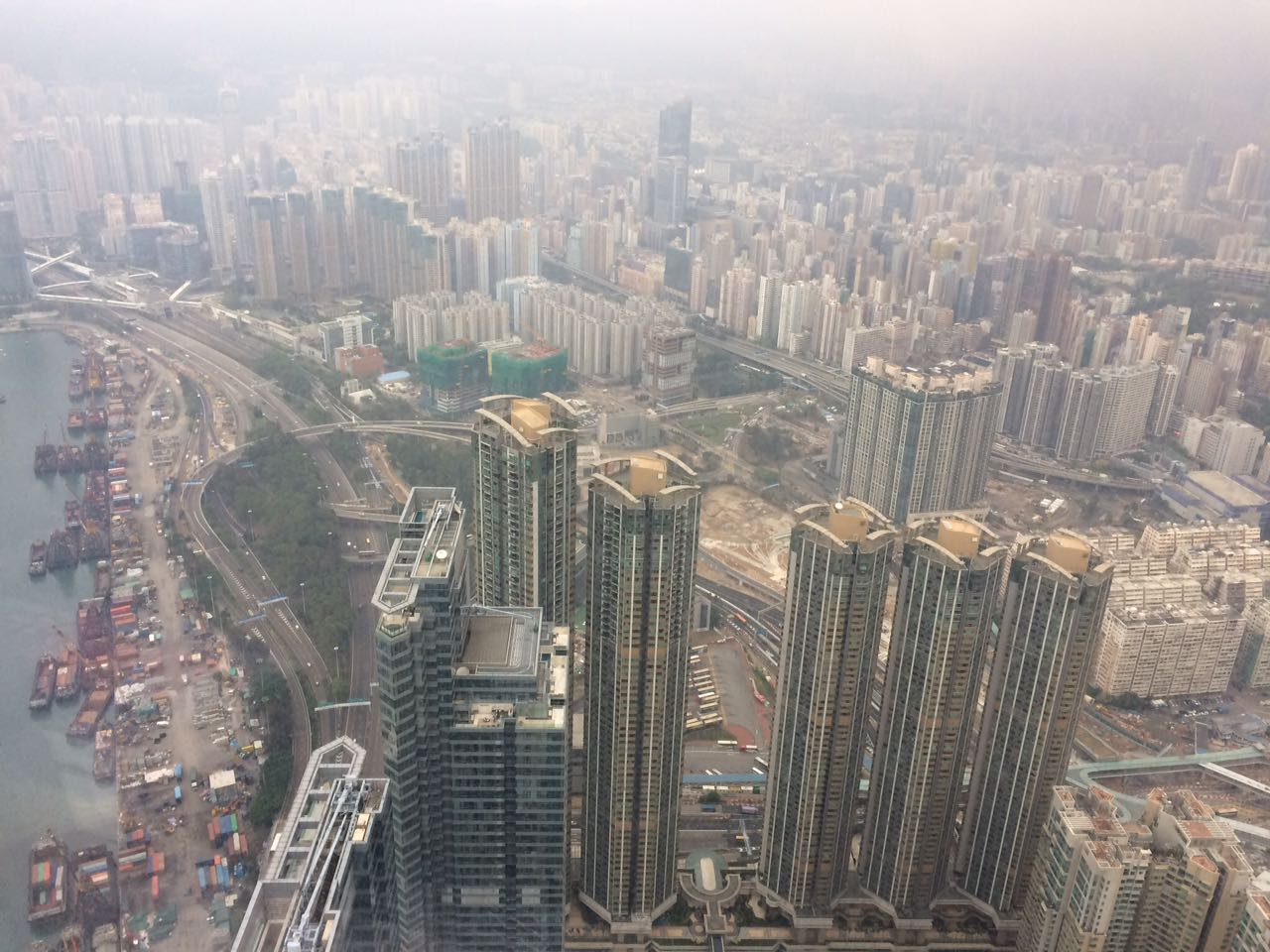Pemandangan Hong Kong dari Sky100