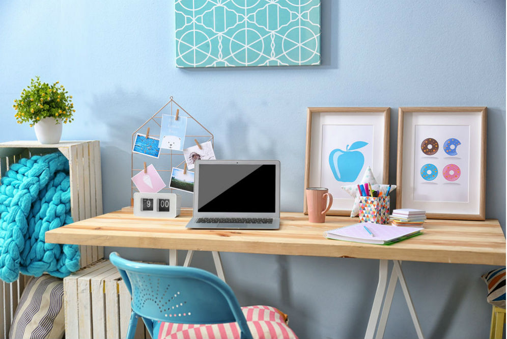 Home office pastel