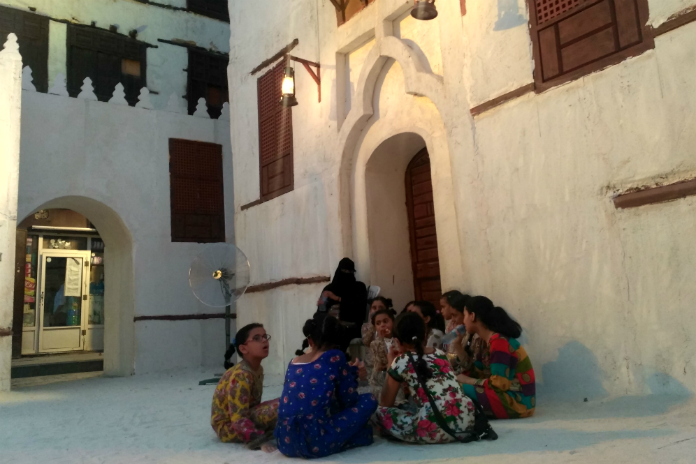 Area bermain anak di Kota Tua Jeddah