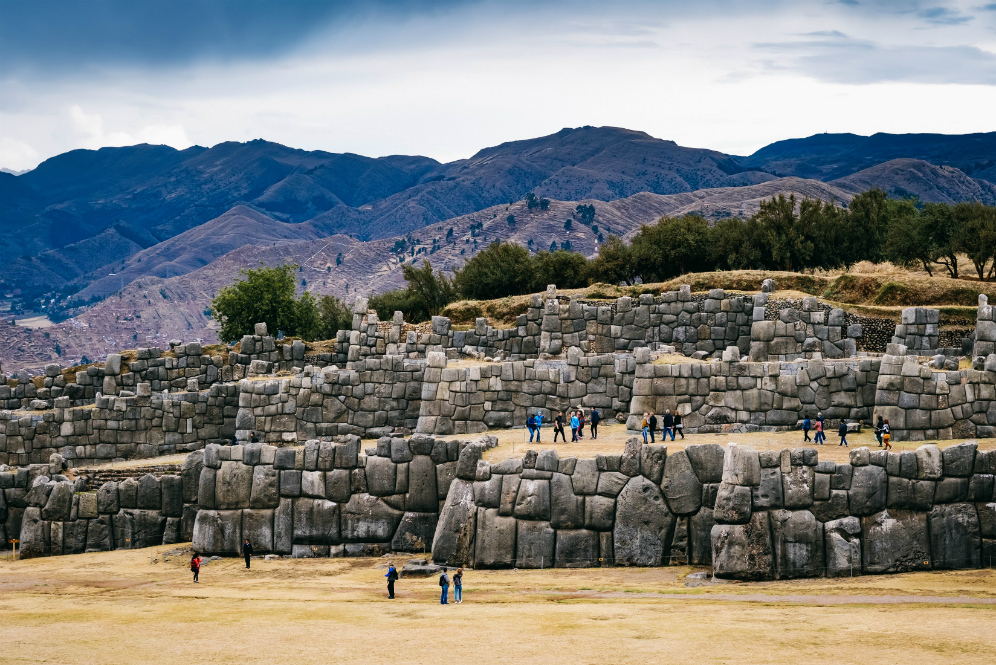 Reruntuhan kuno peninggalan peradaban Inca di Cusco