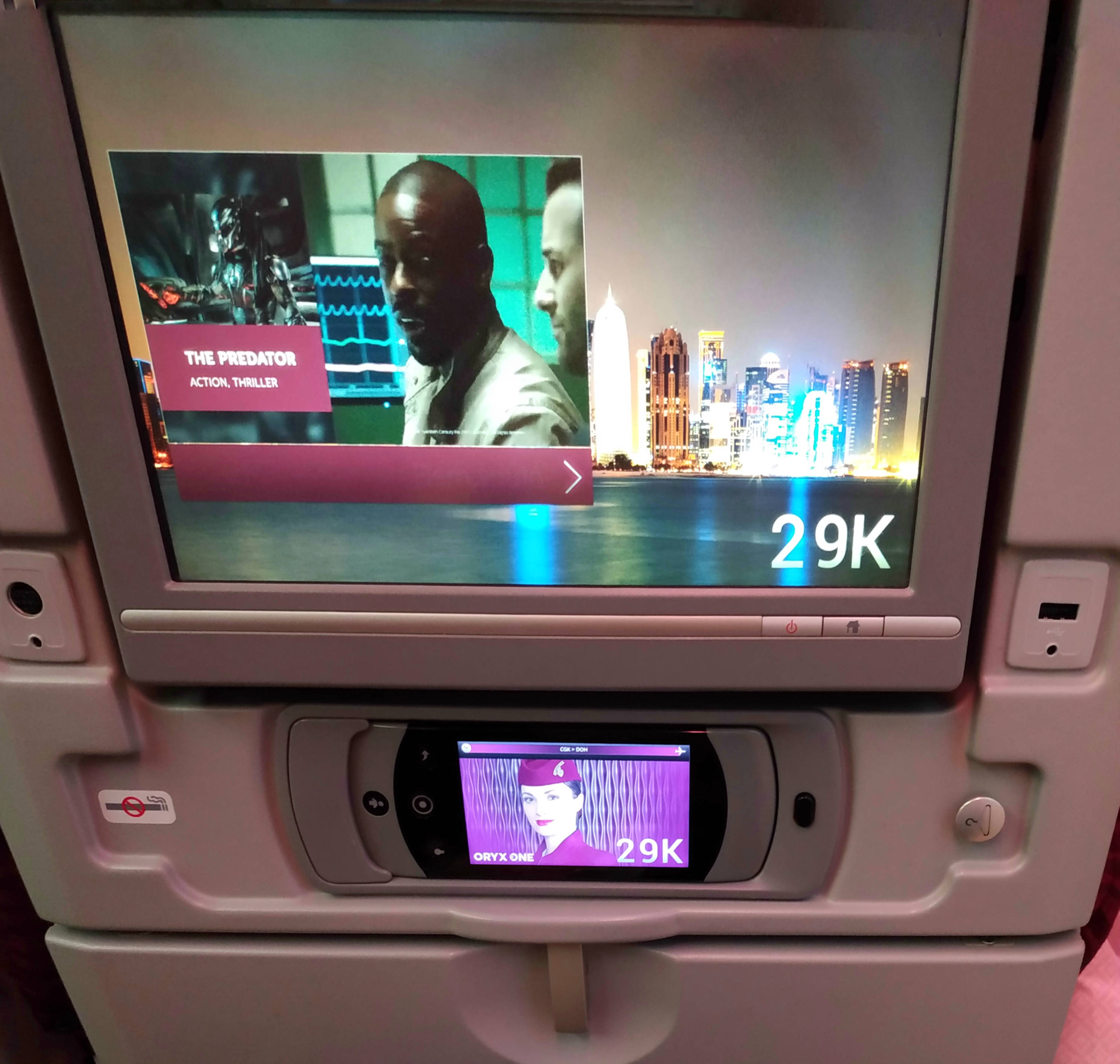 Fasilitas di kabin Qatar Airways