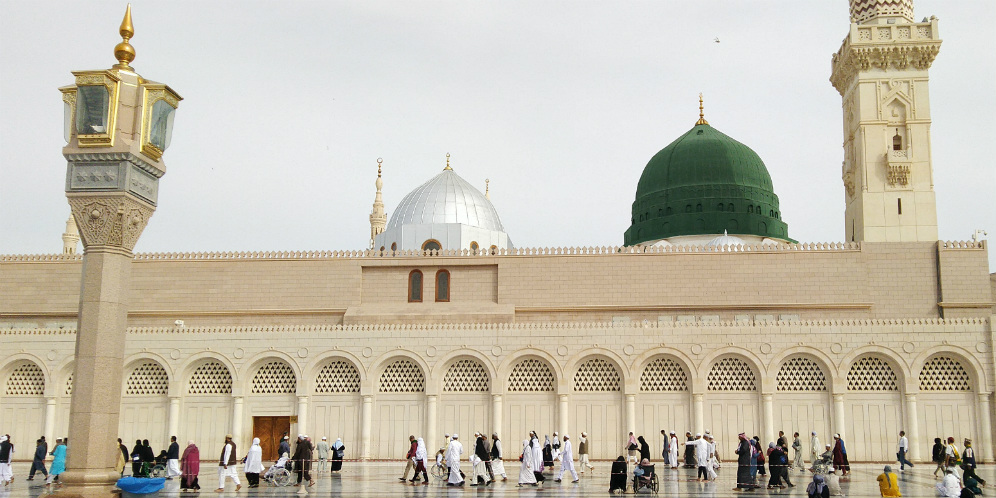 Kubah hijau masjid Nabawi