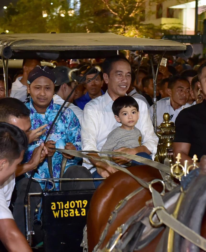 Momen Lebaran Keluarga Jokowi