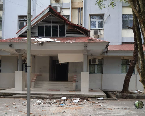Dampak gempa di Univeristas Cendrawasih