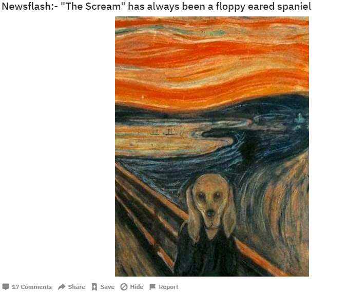 Ada yang aneh dengan lukisan The Scream versi baru ini.