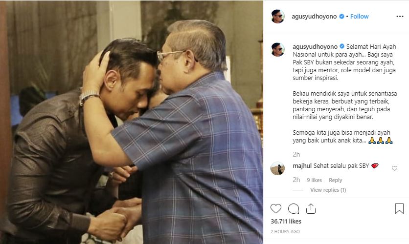 Unggahan Agus Harimurti Yudhoyono