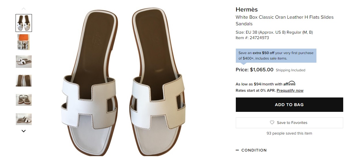 Sandal Hermes