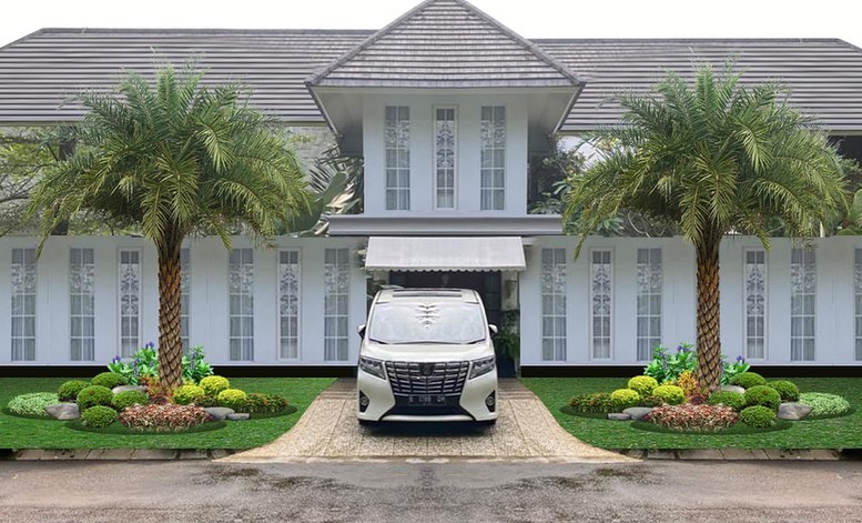 Konsep Taman Rumah Raffi Ahmad