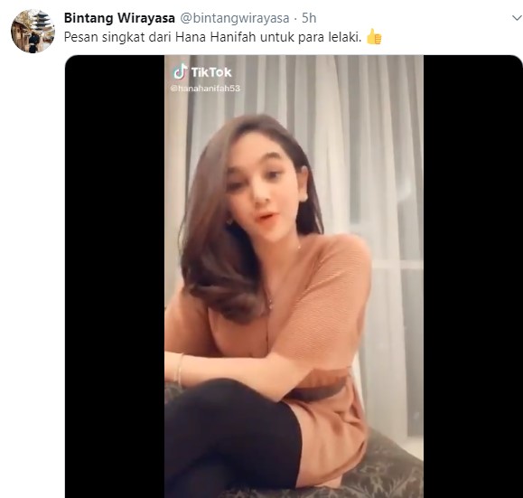 Unggahan video lama Hana Hanifah