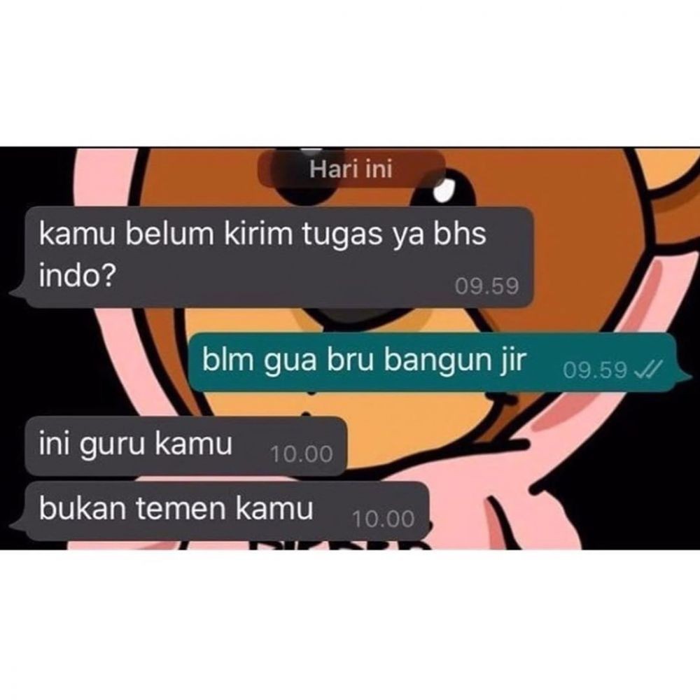 Chat guru dan murid kocak