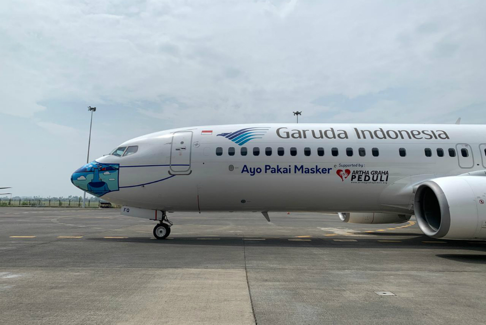 Desain mask livery baru Garuda Indonesia
