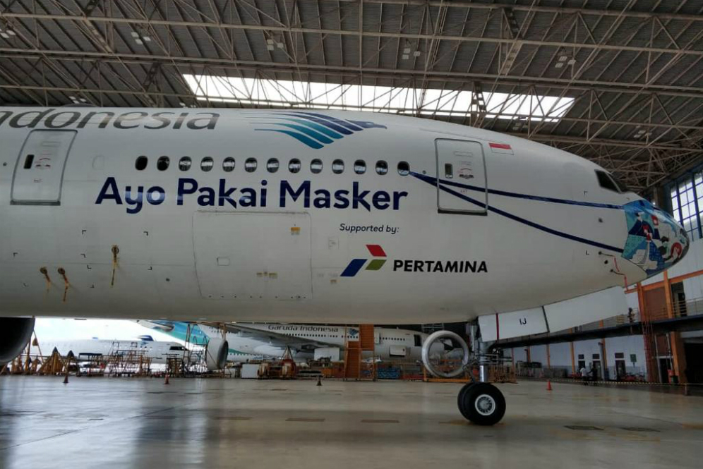 Desain mask livery baru Garuda Indonesia