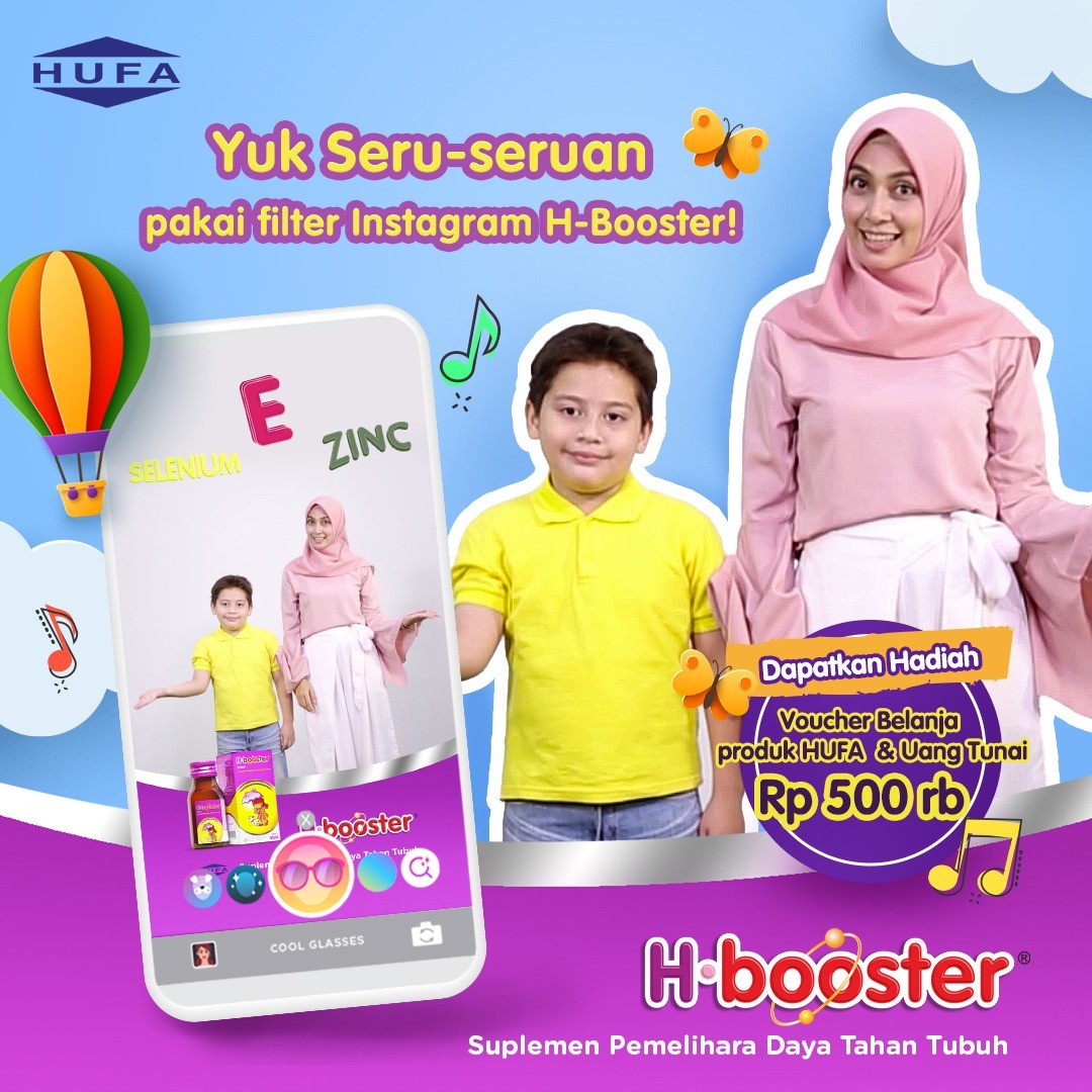 Joget Jingle Pakai Filter H-Booster, Ada Hadiah Super Seru Menanti