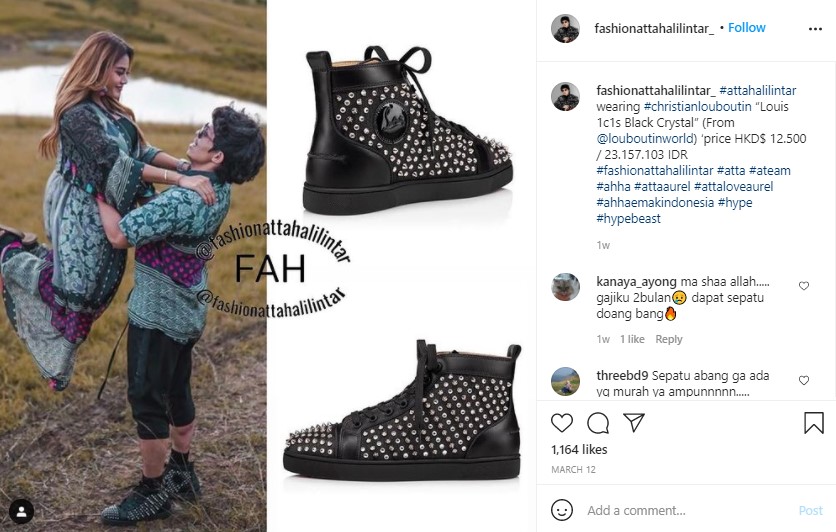 Gaya 7 Artis Indonesia Pakai Dad Sneakers Louis Vuitton Rp 15 Juta