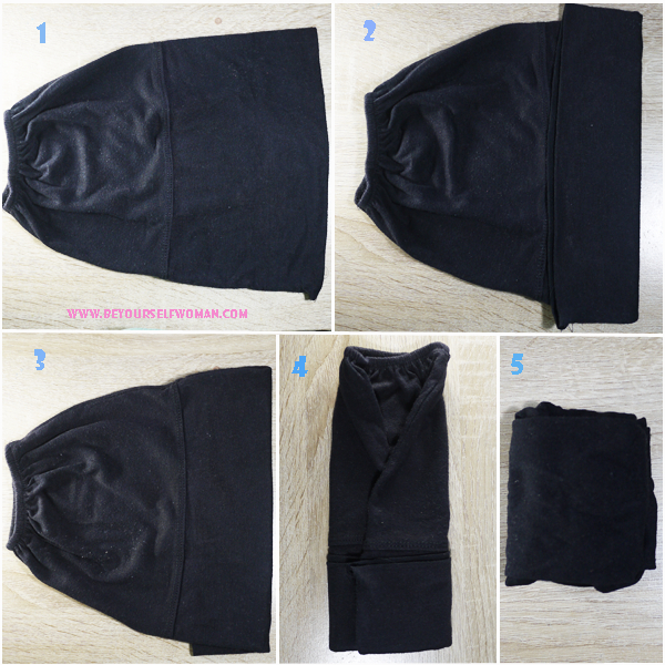 Fold inner cap hijab