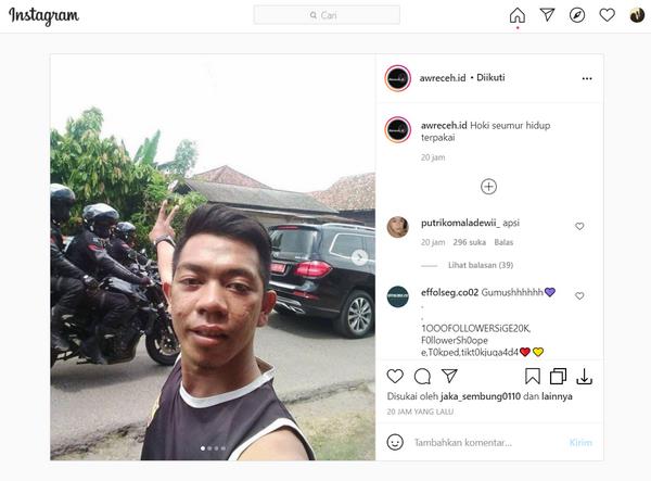 Viral, foto selfie sama Presiden Jokowi dari jauh.