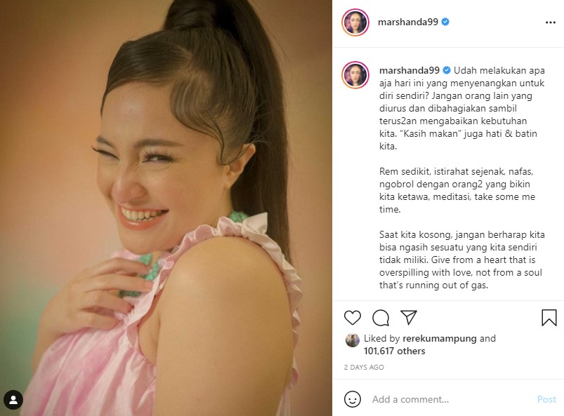 Marshanda Kampanyekan Body Positivity