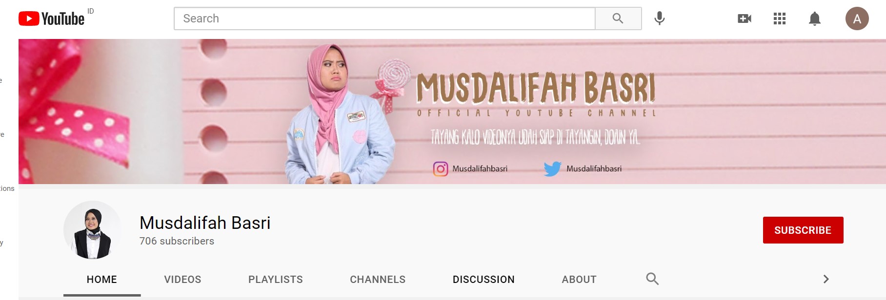 YouTube Musdalifah