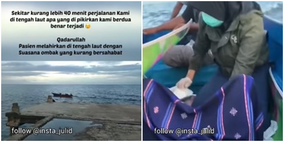 Melahirkan di Tengah Laut