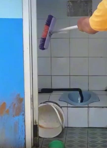 Heboh ular terkepung di kamar kecil kabur masuk lubang WC.