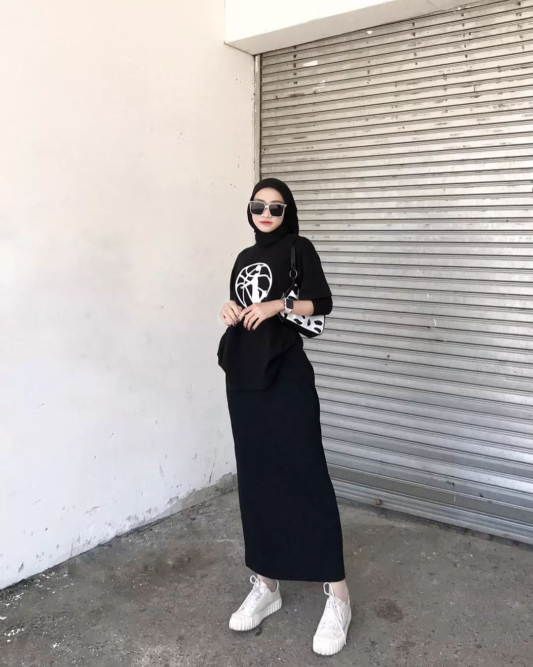 OOTD hijab menggunakan rok