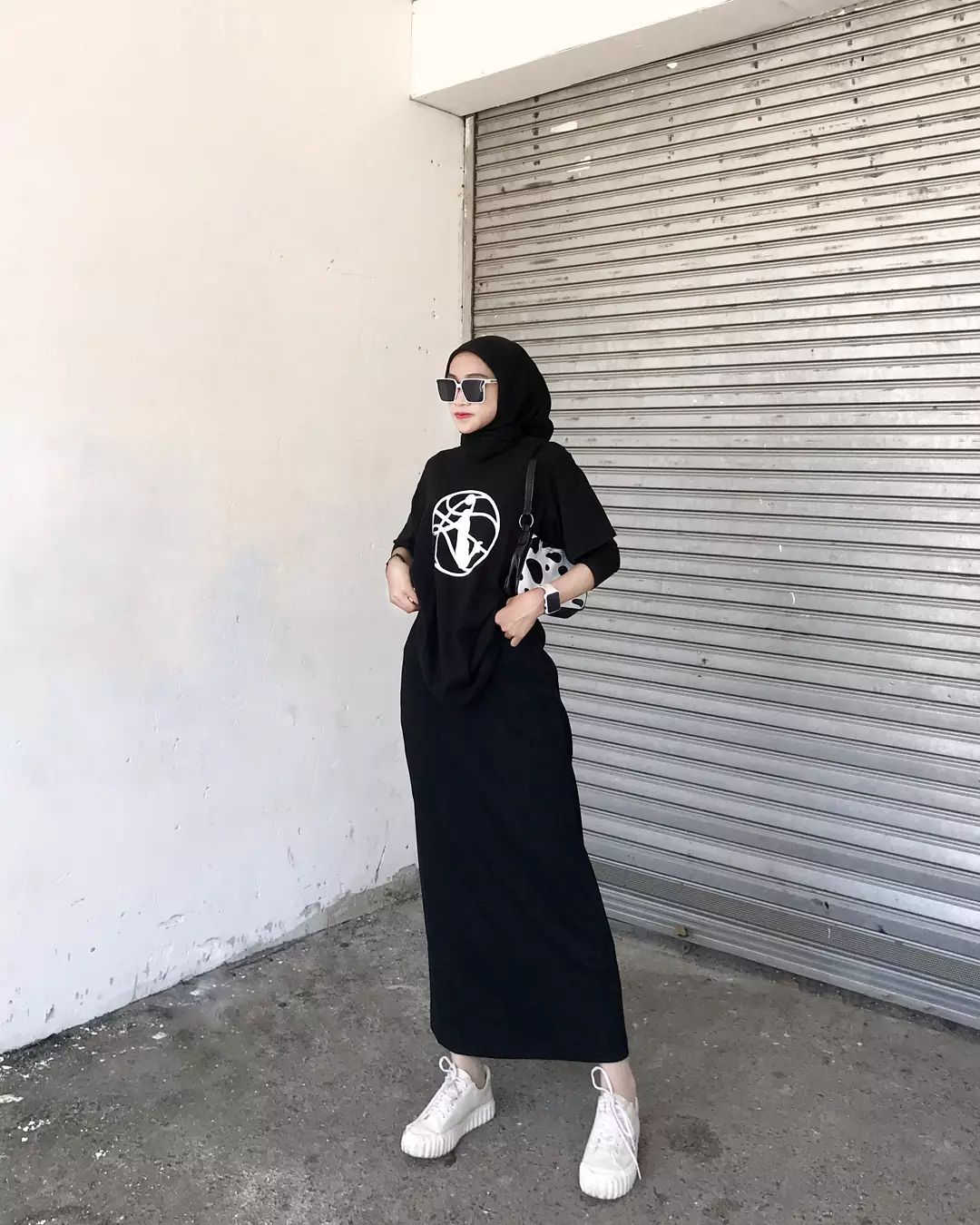 OOTD hijab menggunakan rok