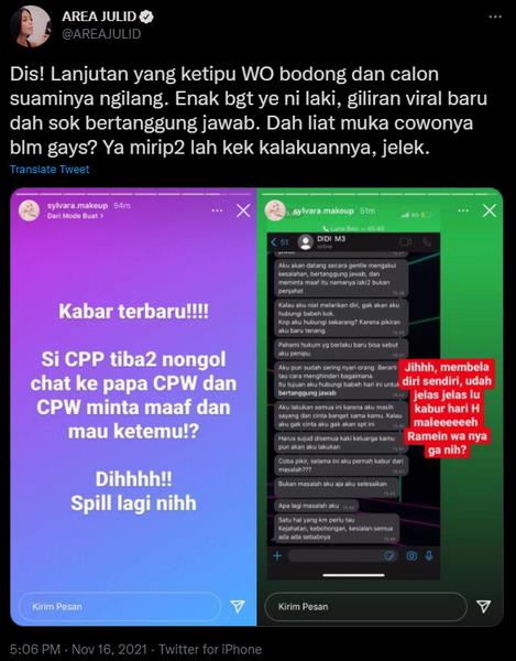 Viral pengantin wanita kena tipu calon suami.