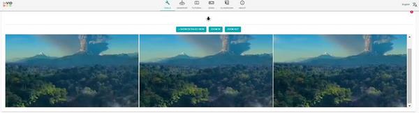 Hasil pemisahan keyframe inVID terhadap gambar letusan gunung di video viral.