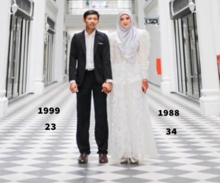 Perbandingan usia Anies Hashim dengan murid yang kini jadi suaminya.