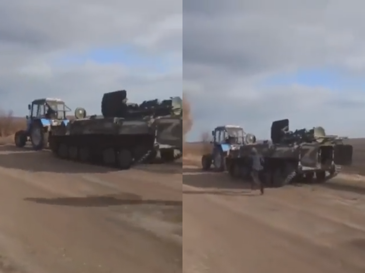 Aksi petani curi tank rusia