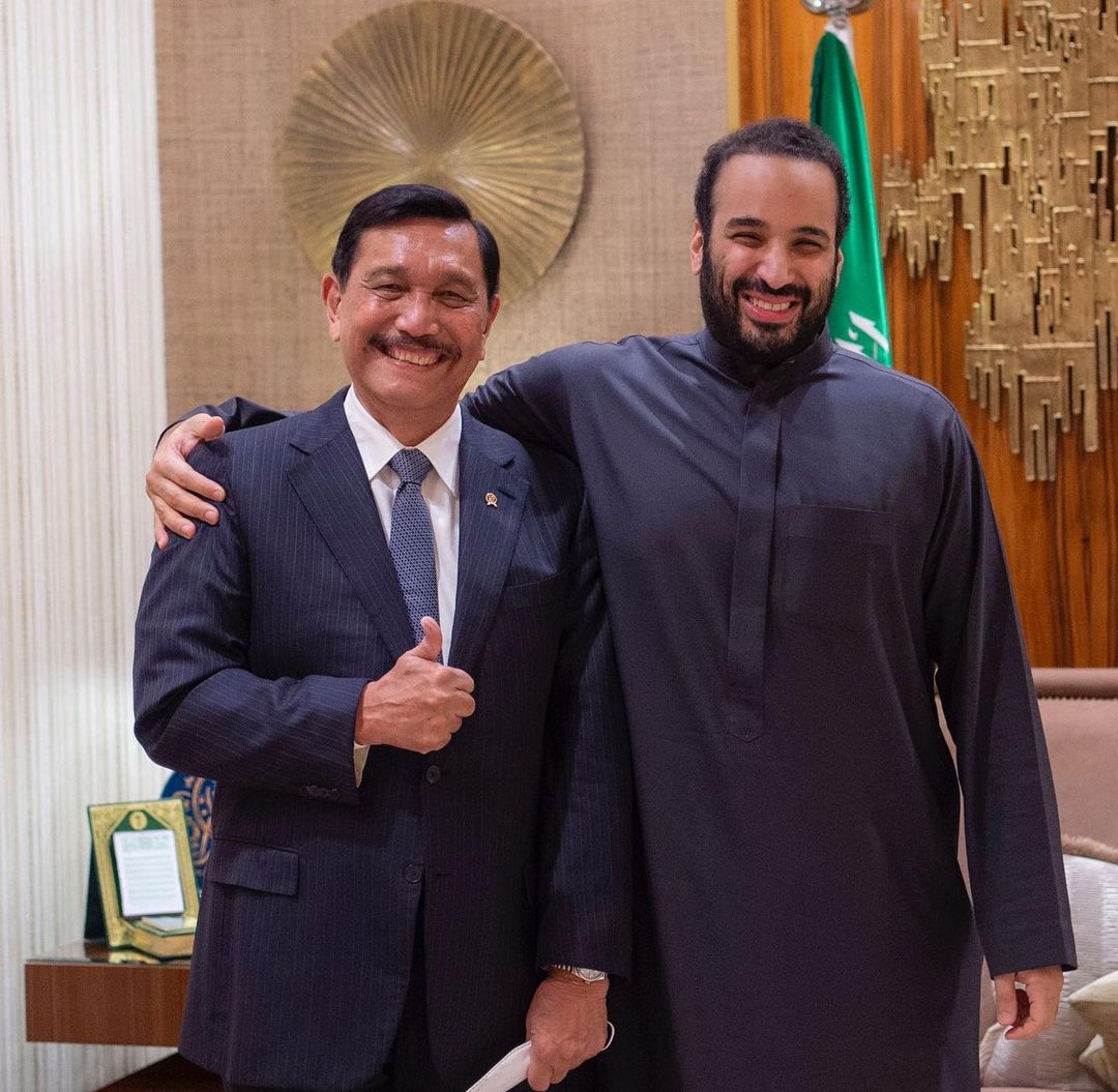 Luhut Bersama Pangeran Mohammed Bin Salman 