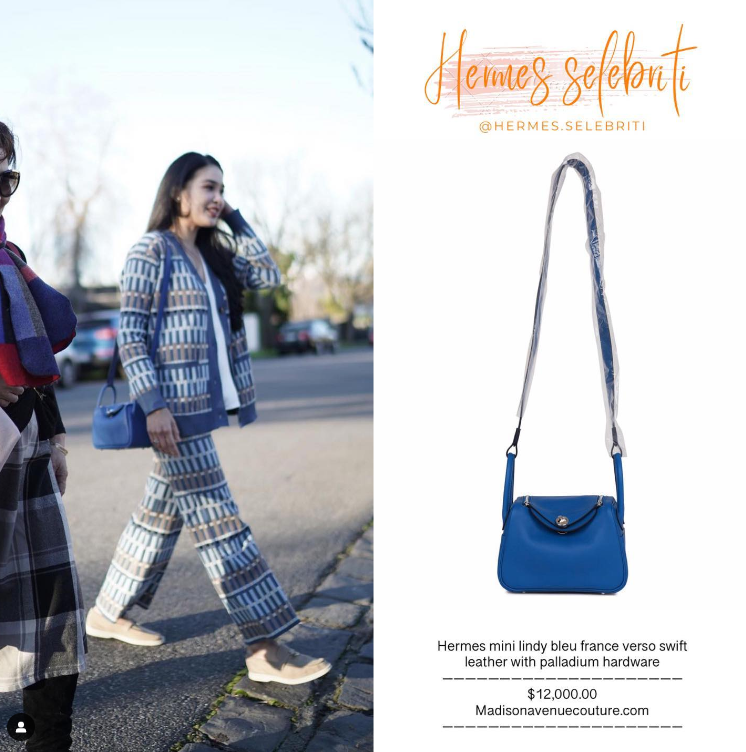 Intip Gaya Stylish Sandra Dewi Tenteng Hermes Lindy Mini Bag, Satu