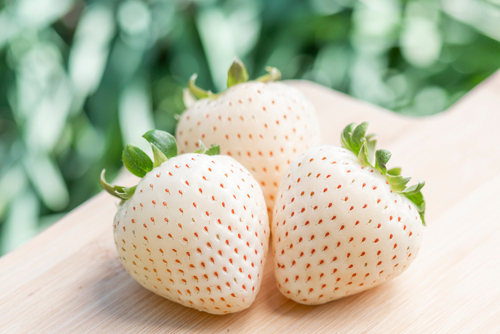 White strawberries