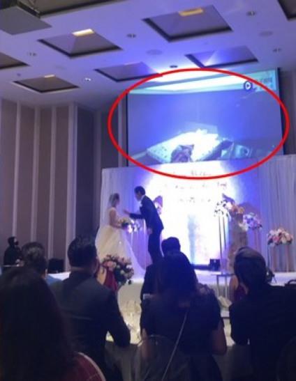 Pengantin pria putar video perselingkuhan pengantin wanita di hari pernikahan.