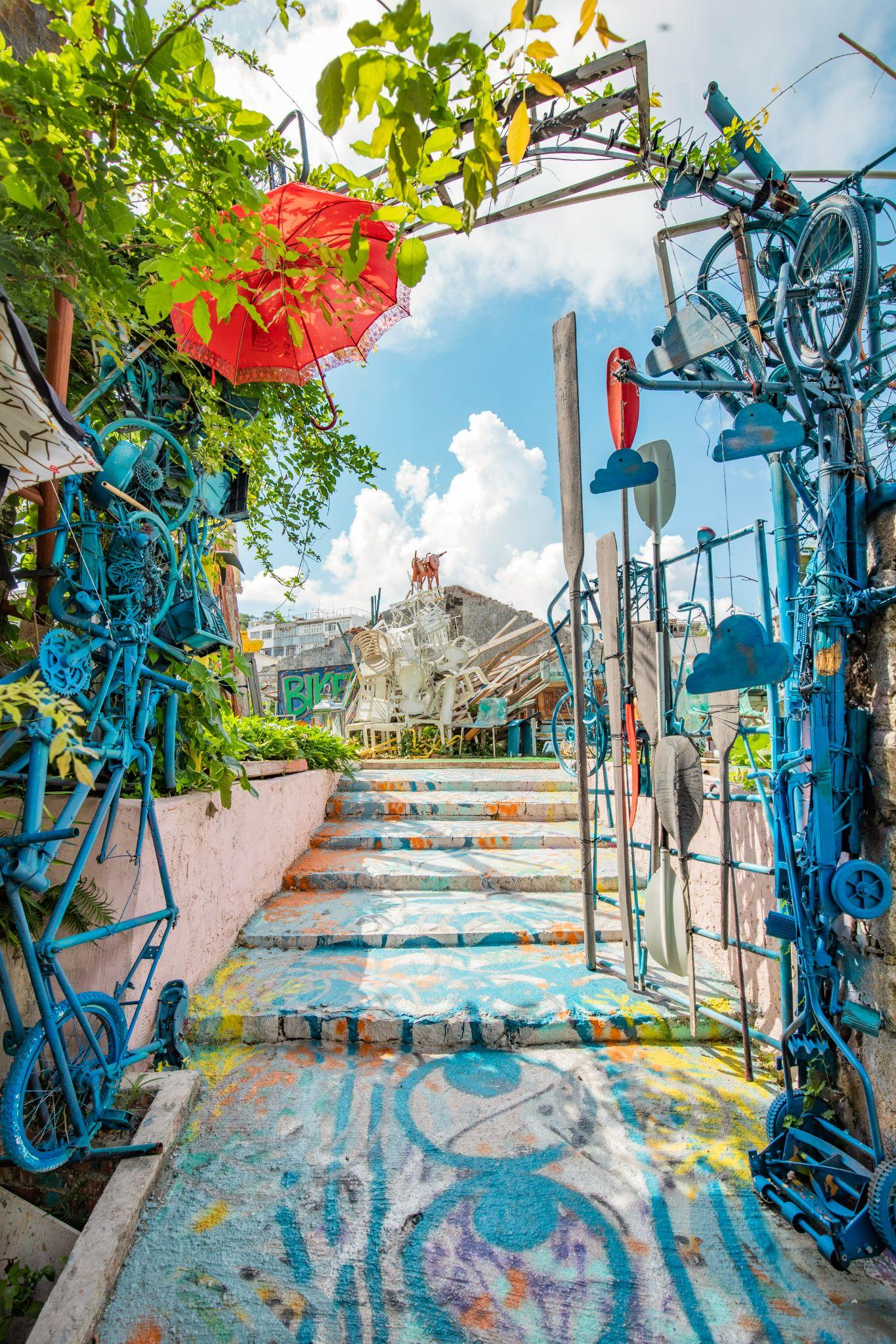 Seni Jalanan di Peng Chau