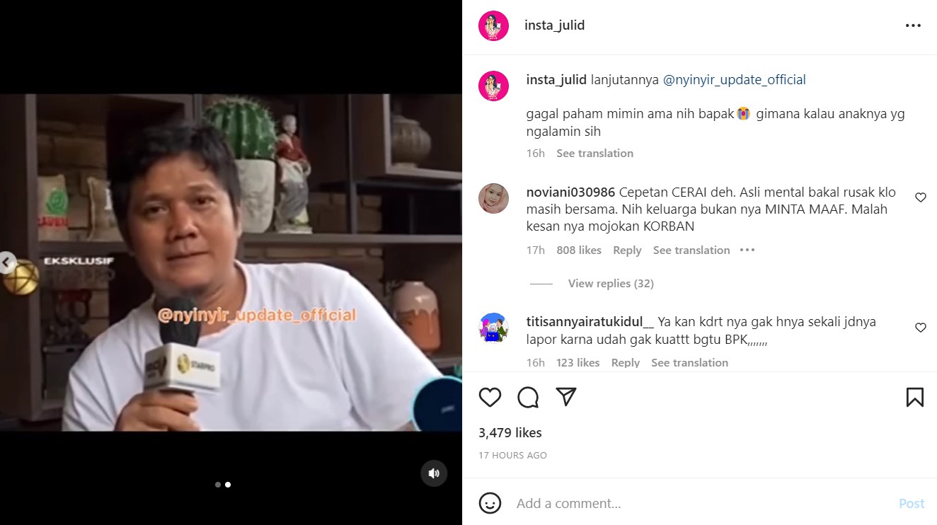 Benny  Sikumbang kakak Rizky Billar