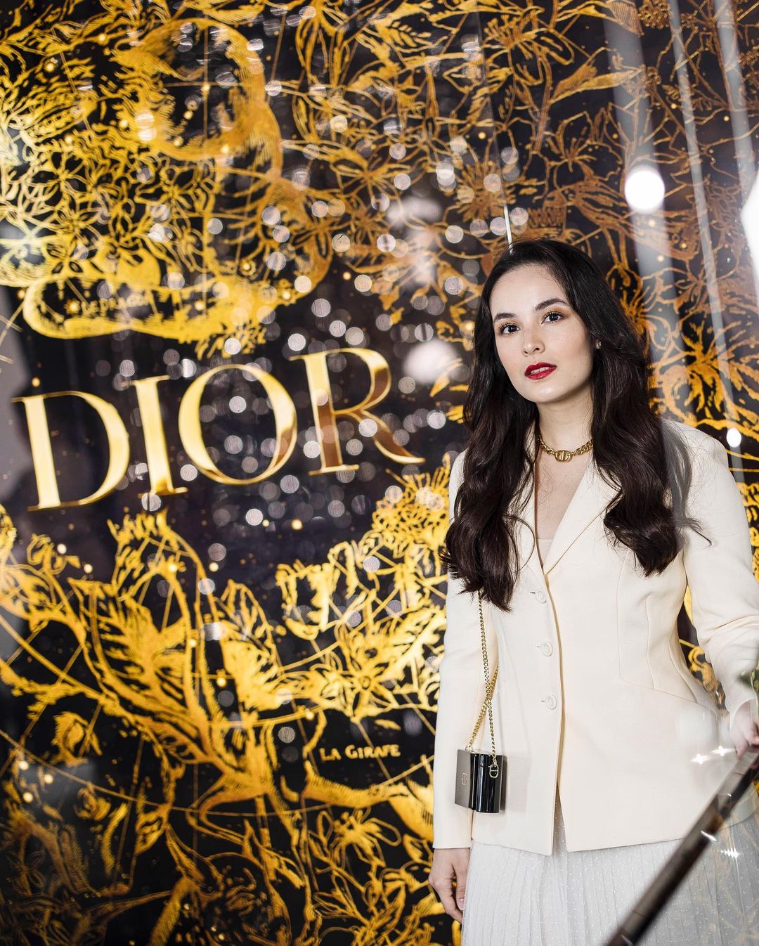 Public Figure's Appearance at the Dior Beauty Event