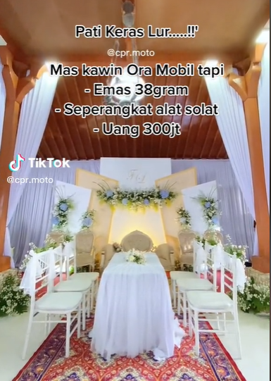 Viral Luxurious Wedding in Pati, The Dowry is up to Rp300 Million