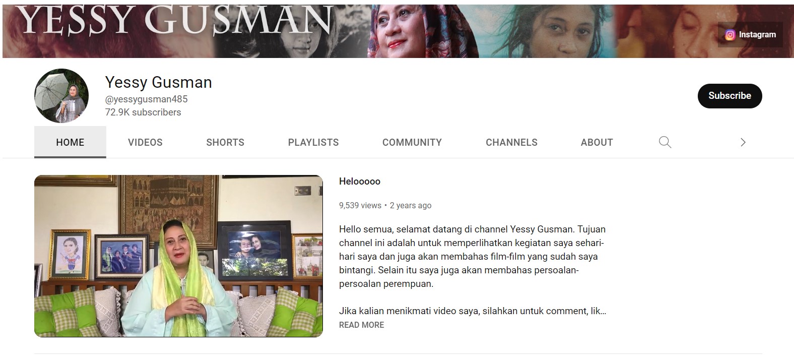 Potret Yessy Gusman