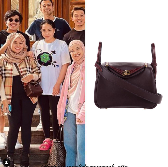 aureliehermansyah using #Hermes lindy mini bag in taurillon