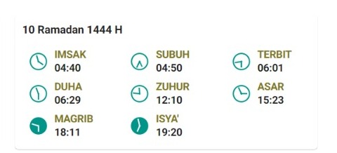 iftar schedule