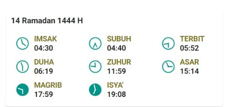 iftar schedule