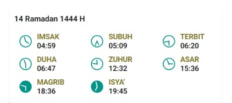 iftar schedule