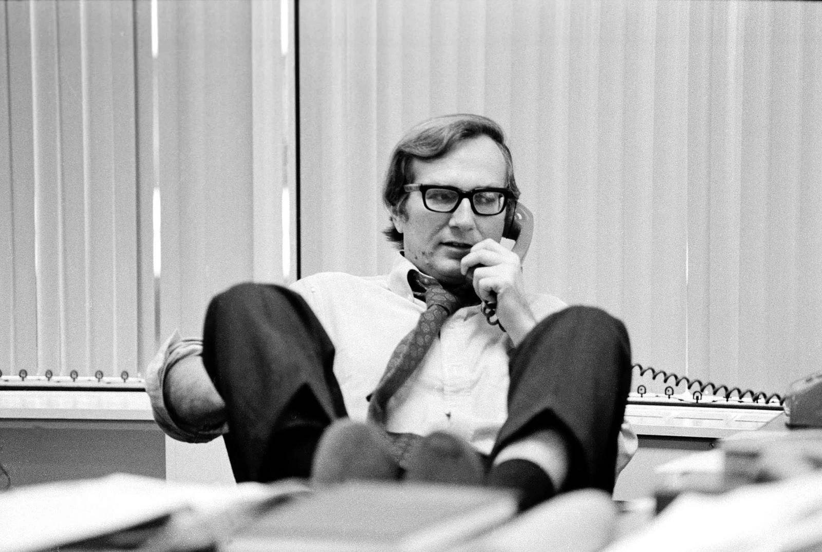 Hersh working at The New York Times