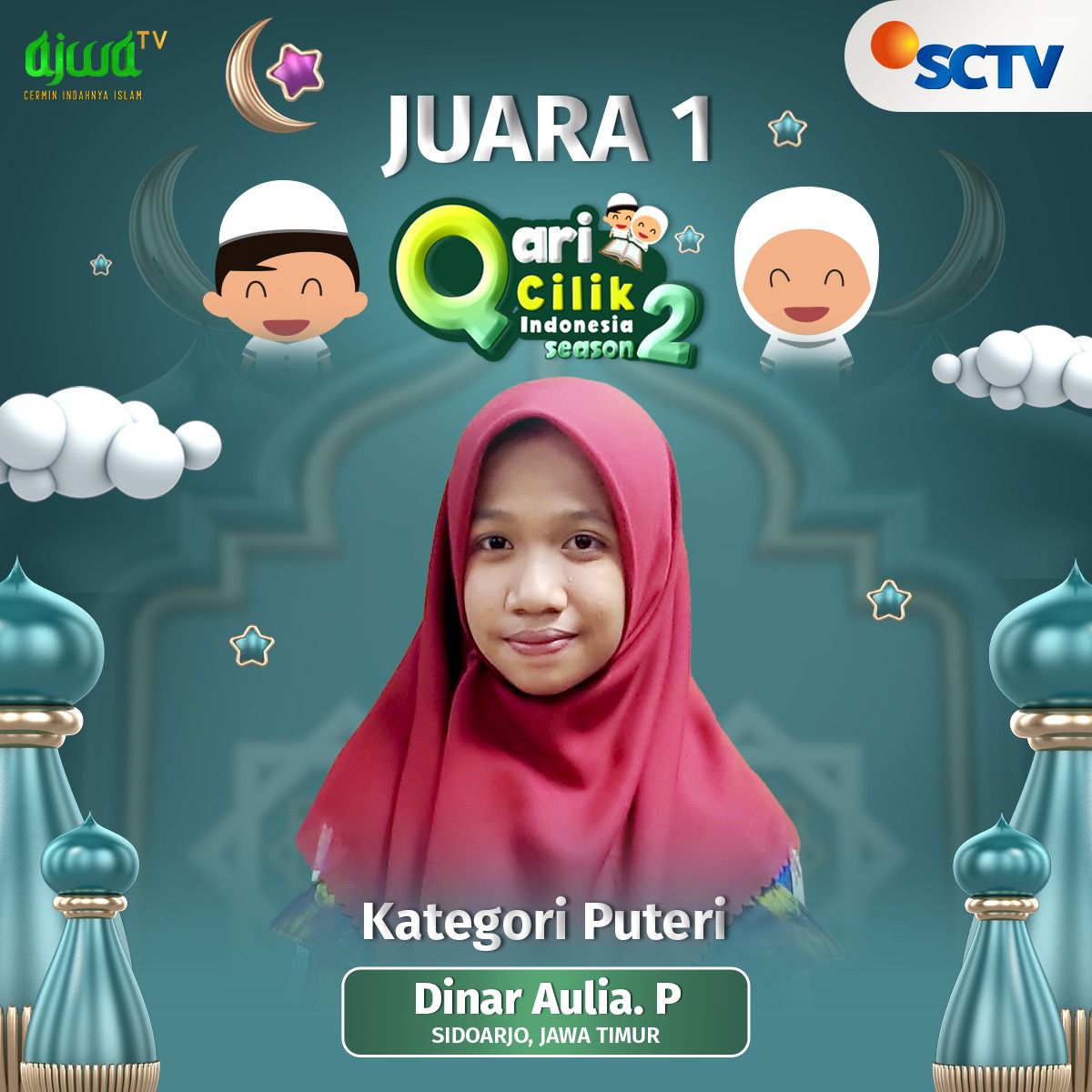 Winner of Qari Cilik Indonesia Season 2