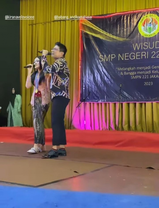 Andika Kangen Band and His Daughter Kirana