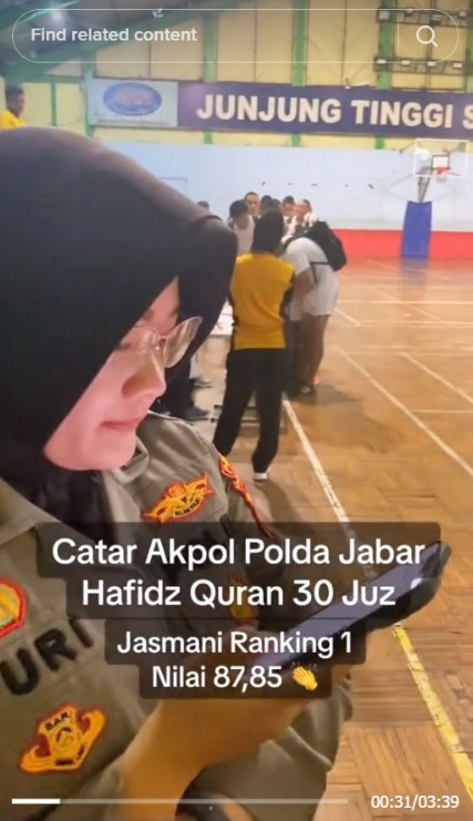 Viral Catar Akpol Jabar Nilai Tertinggi Tes Jasmani, Ternyata Hafiz Al Quran 30 Juz