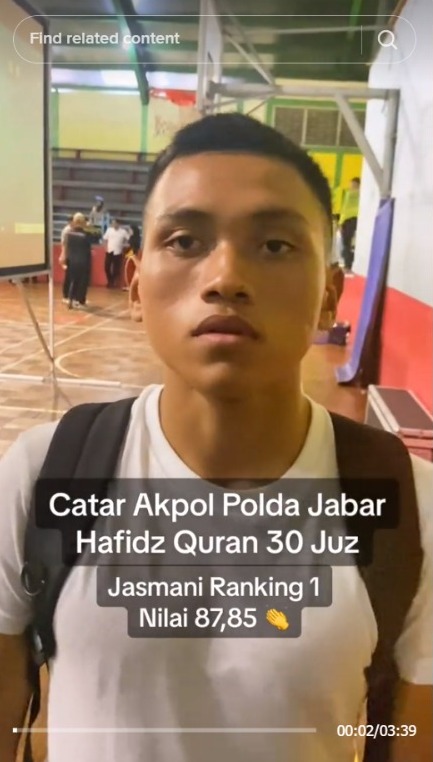 Viral Catar Akpol Jabar Nilai Tertinggi Tes Jasmani, Ternyata Hafiz Al Quran 30 Juz