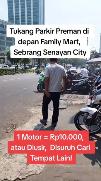 Viral Wild Motorcycle Parking Across Sency, Rp10 Thousand Even Though It's Just Brief, Ended Up Being Arrested by Police