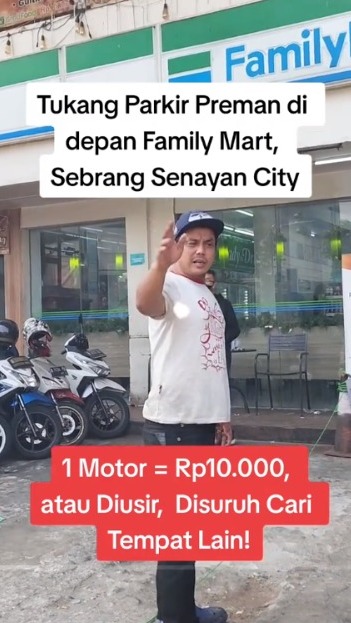 Viral Wild Motorcycle Parking Across Sency, Rp10 Thousand Even Though It's Just Brief, Ended Up Being Arrested by Police